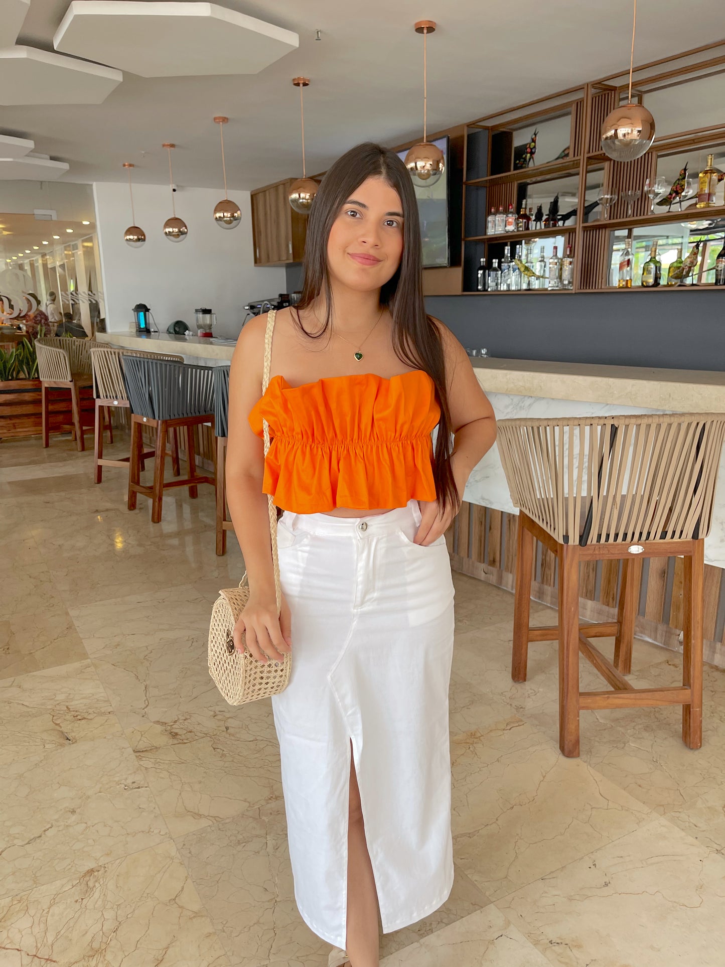 Falda Busan Blanco crema