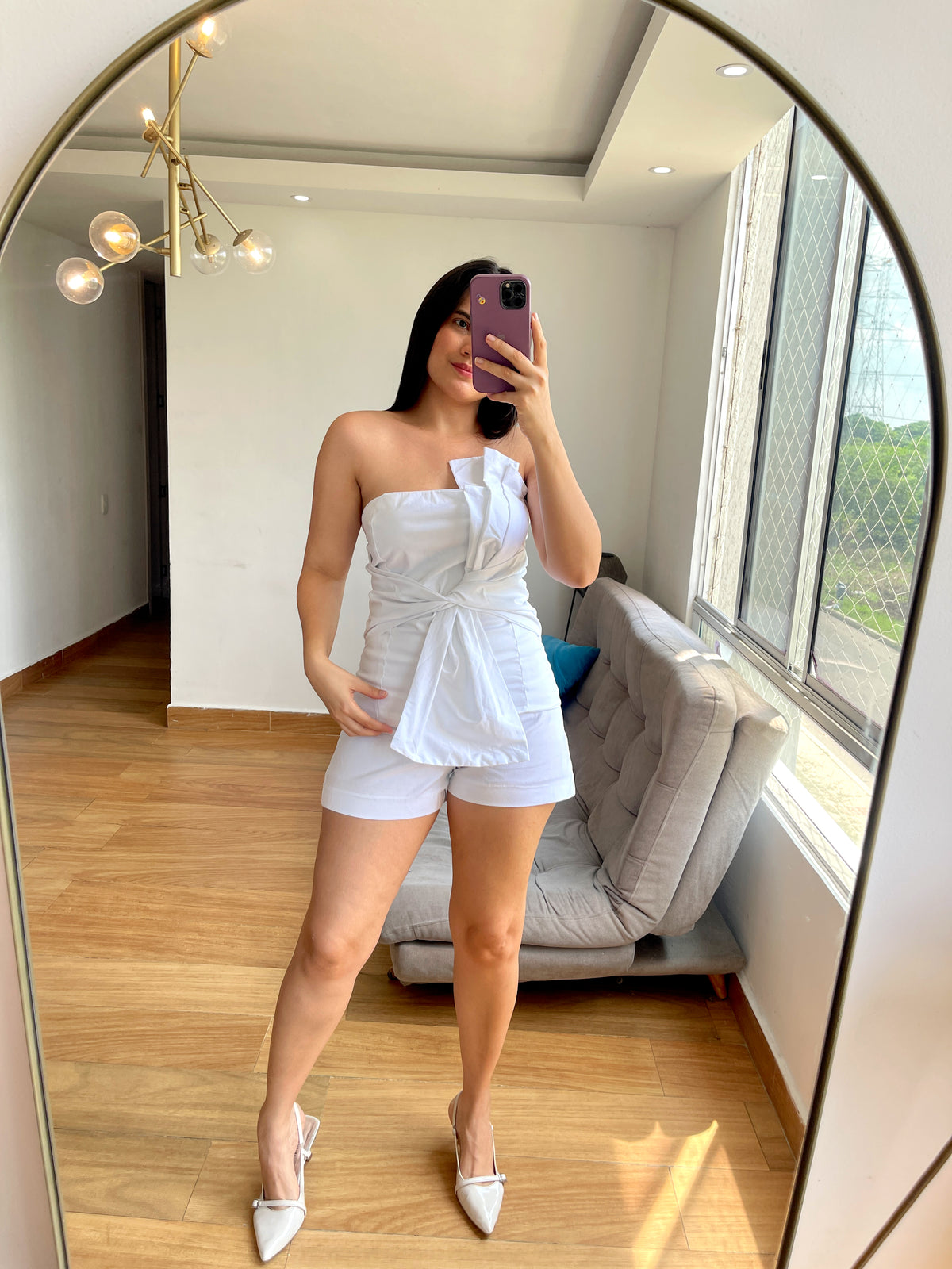 Set top lazo y short corto