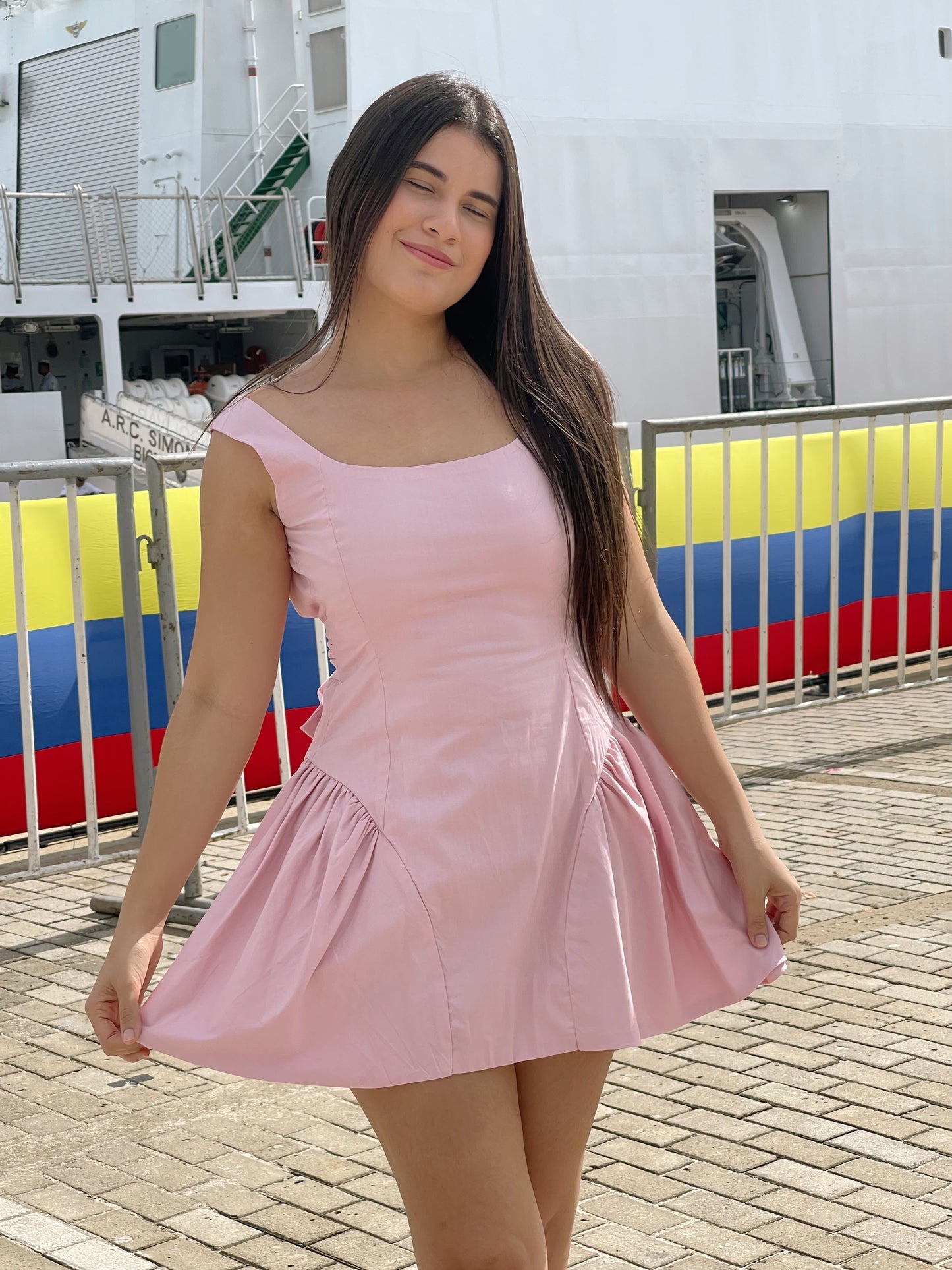 Vestido Múnich Palo rosa
