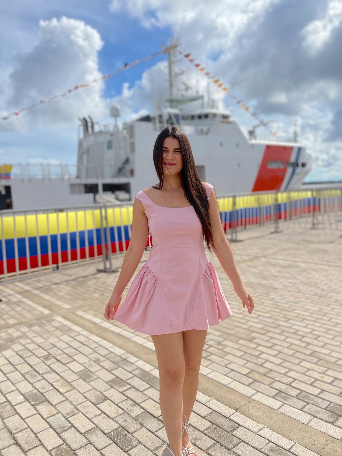 Vestido Múnich Palo rosa