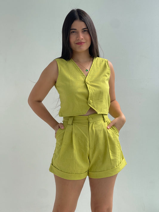 Chaleco chicago + Short norah