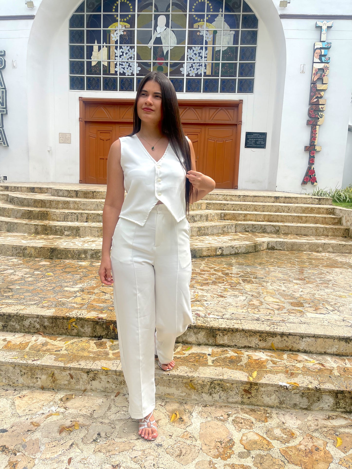 Chaleco Zara Beige
