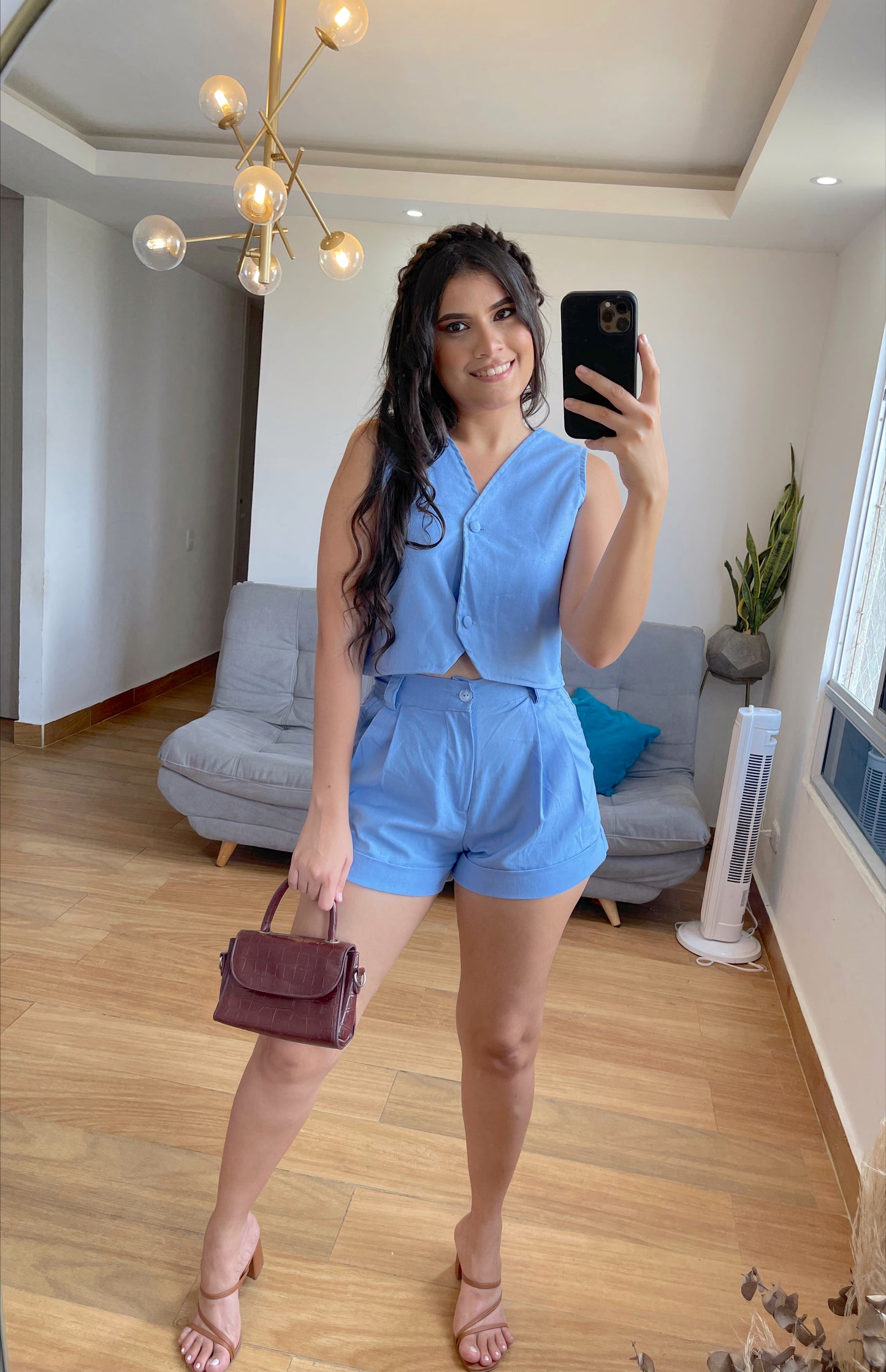 Chaleco chicago + Short norah