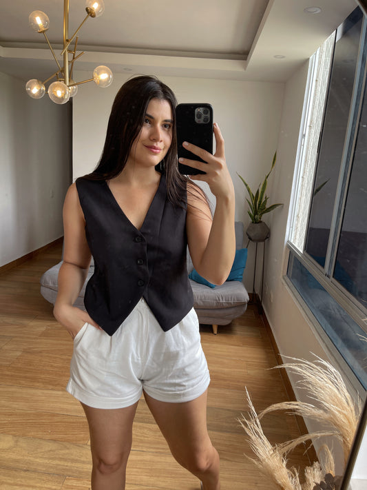 Chaleco Zara Negro