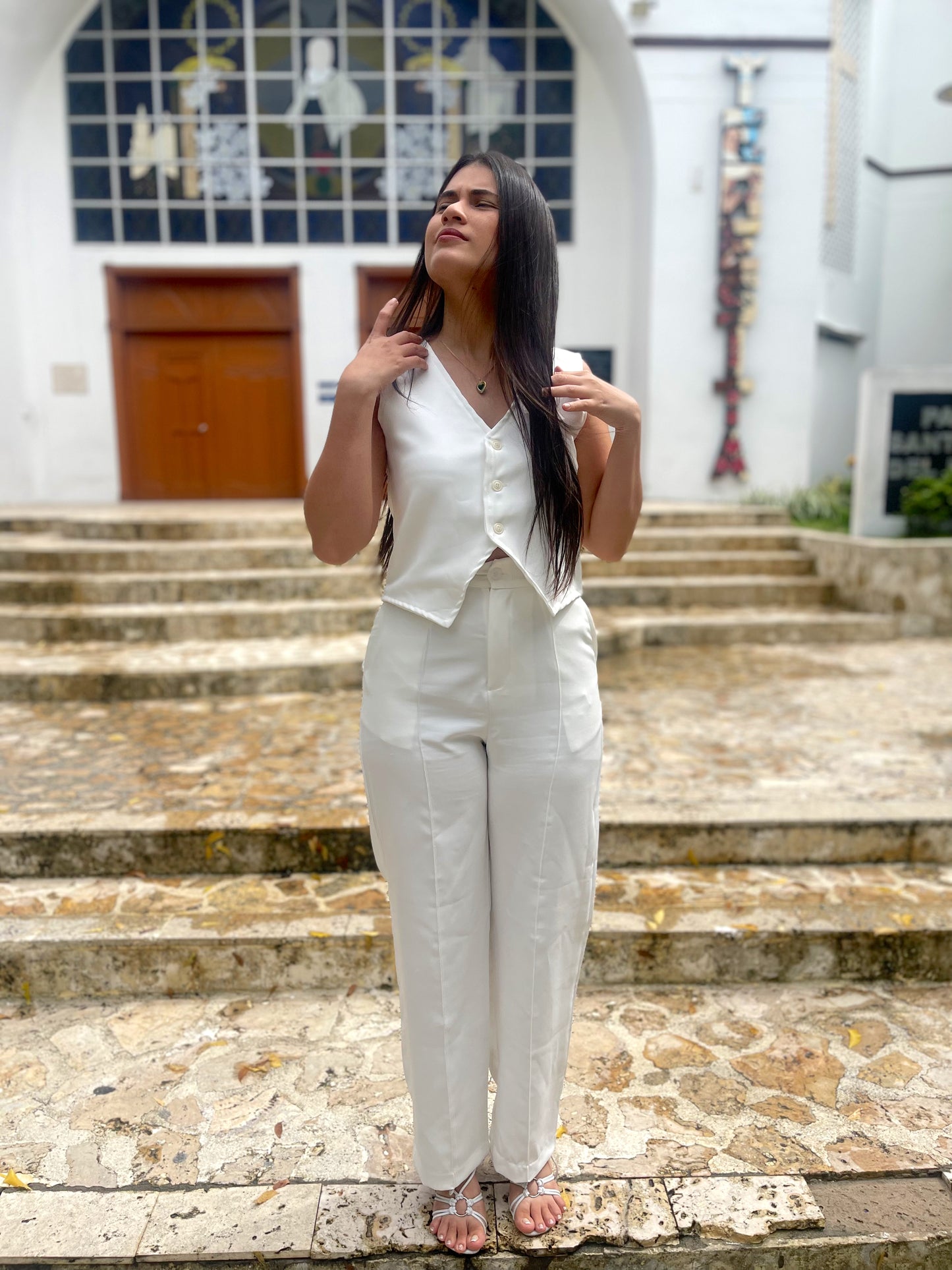 Chaleco Zara Beige