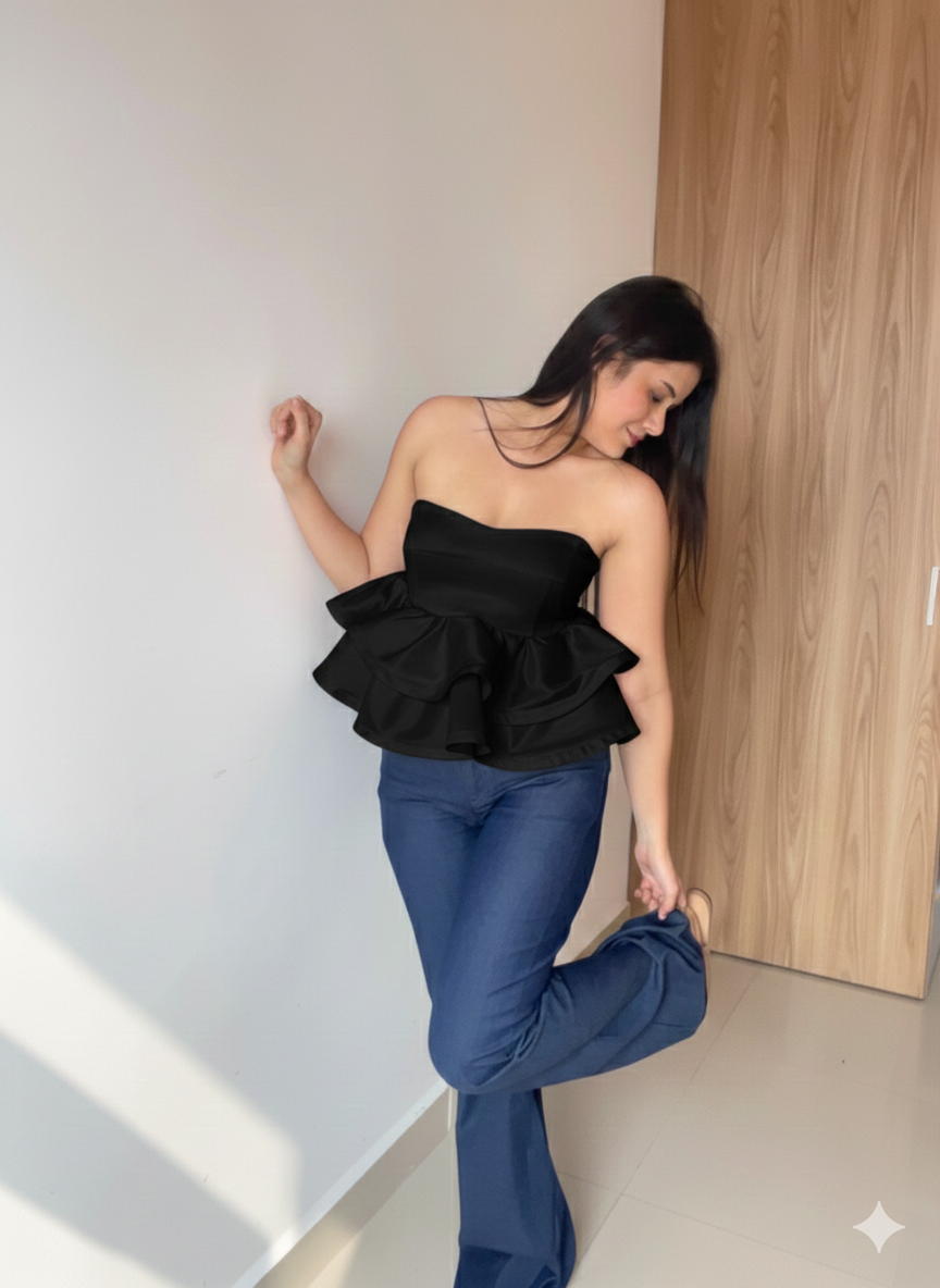 Top Teresa Negro