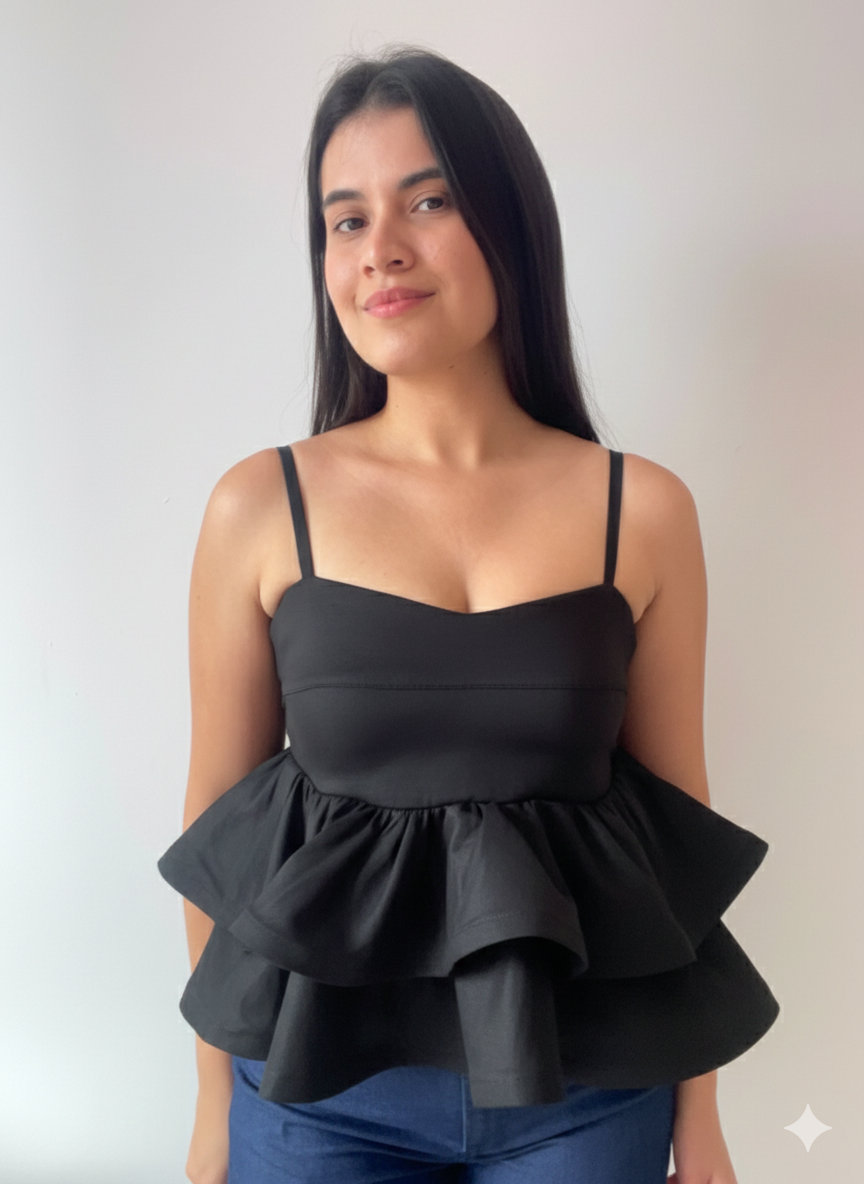 Top Teresa Negro