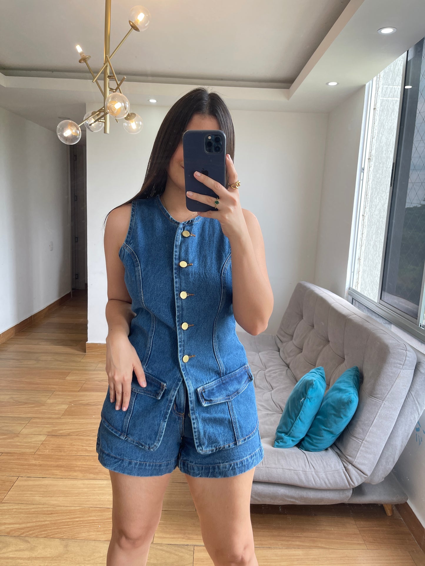 Set Diadema Denim