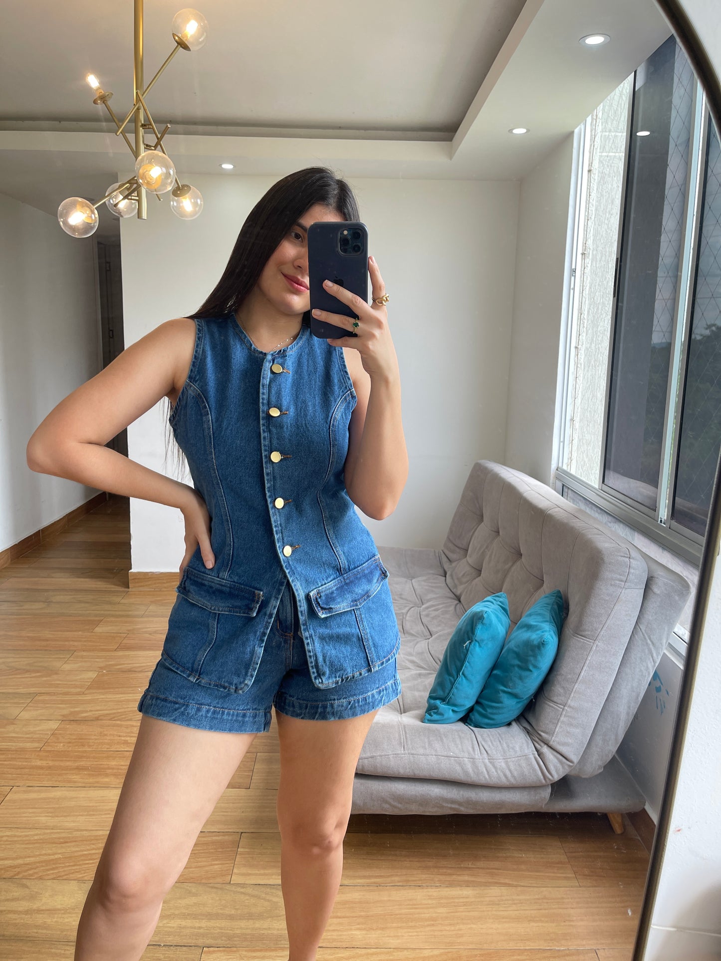 Set Diadema Denim