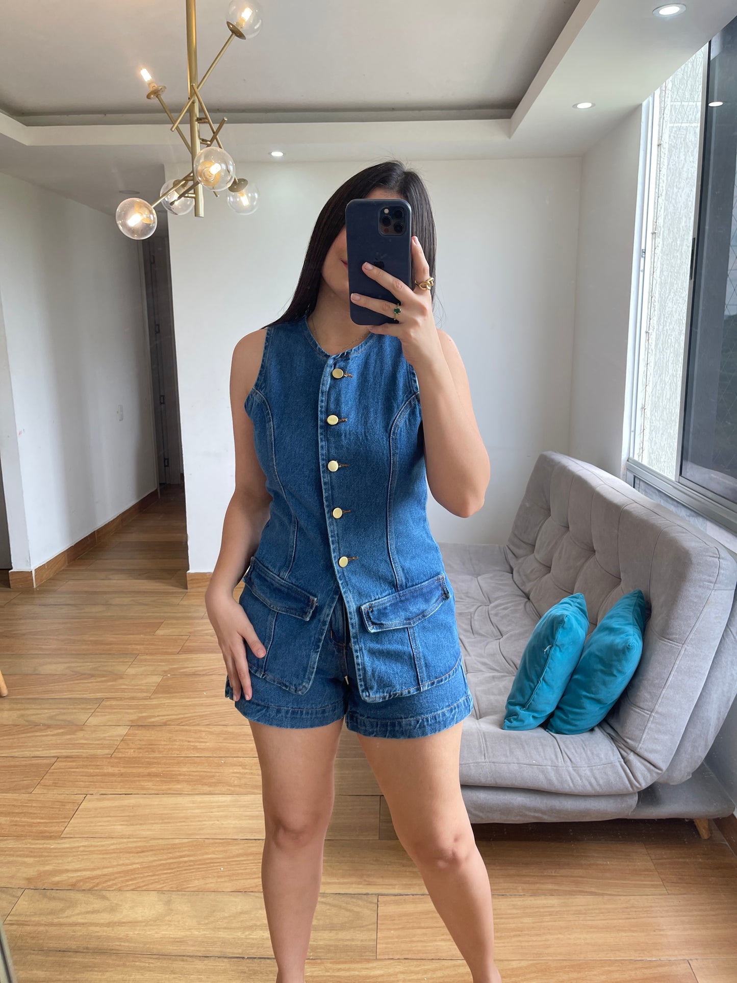 Set Diadema Denim