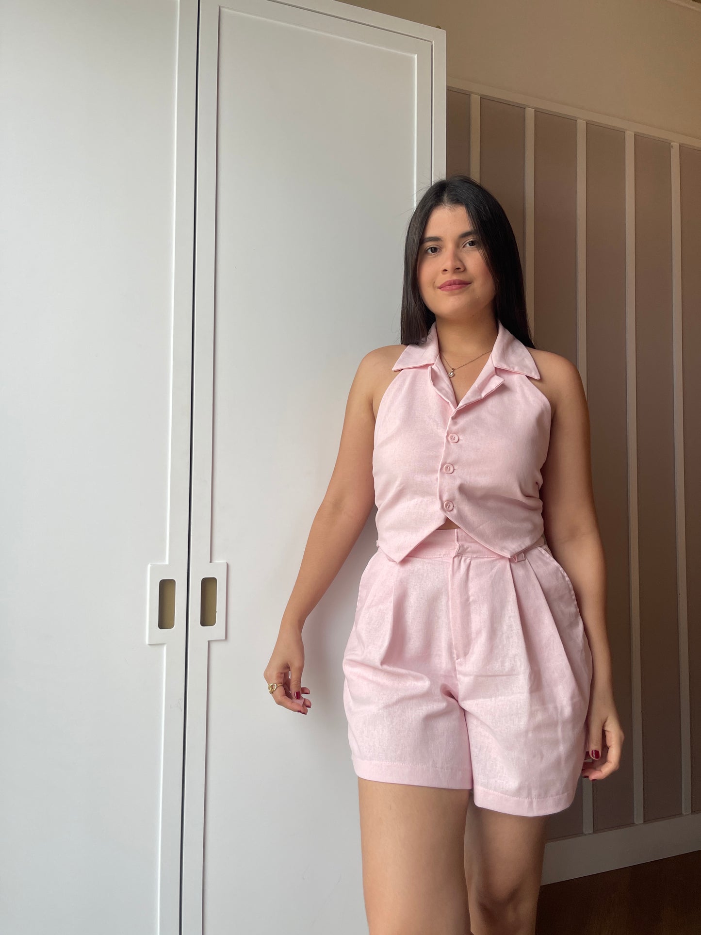 Top Chaleco Eva + Short Gaviota