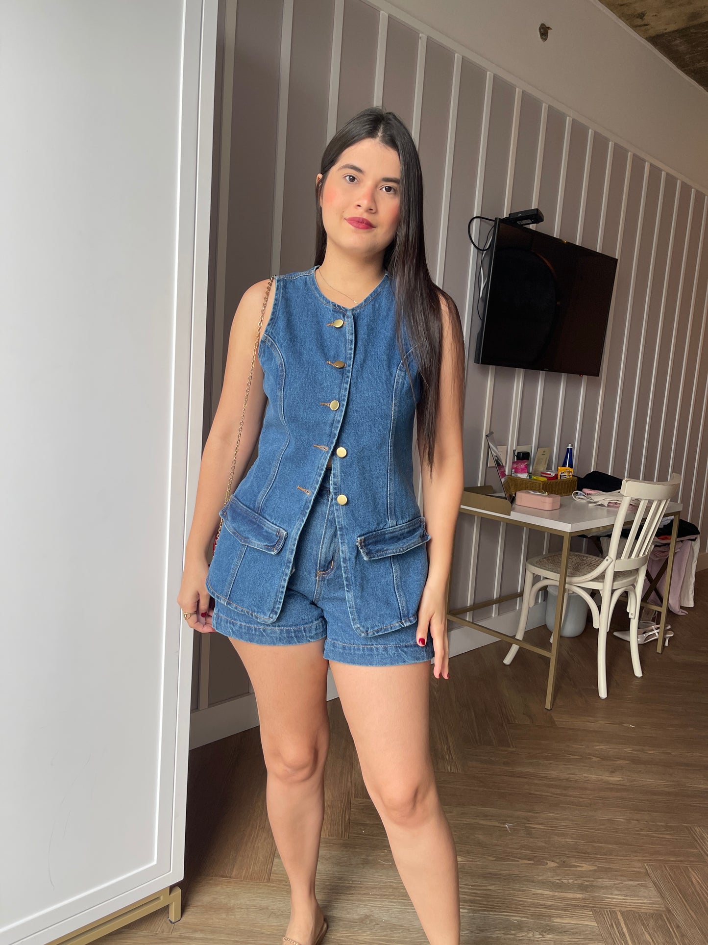 Set Diadema Denim