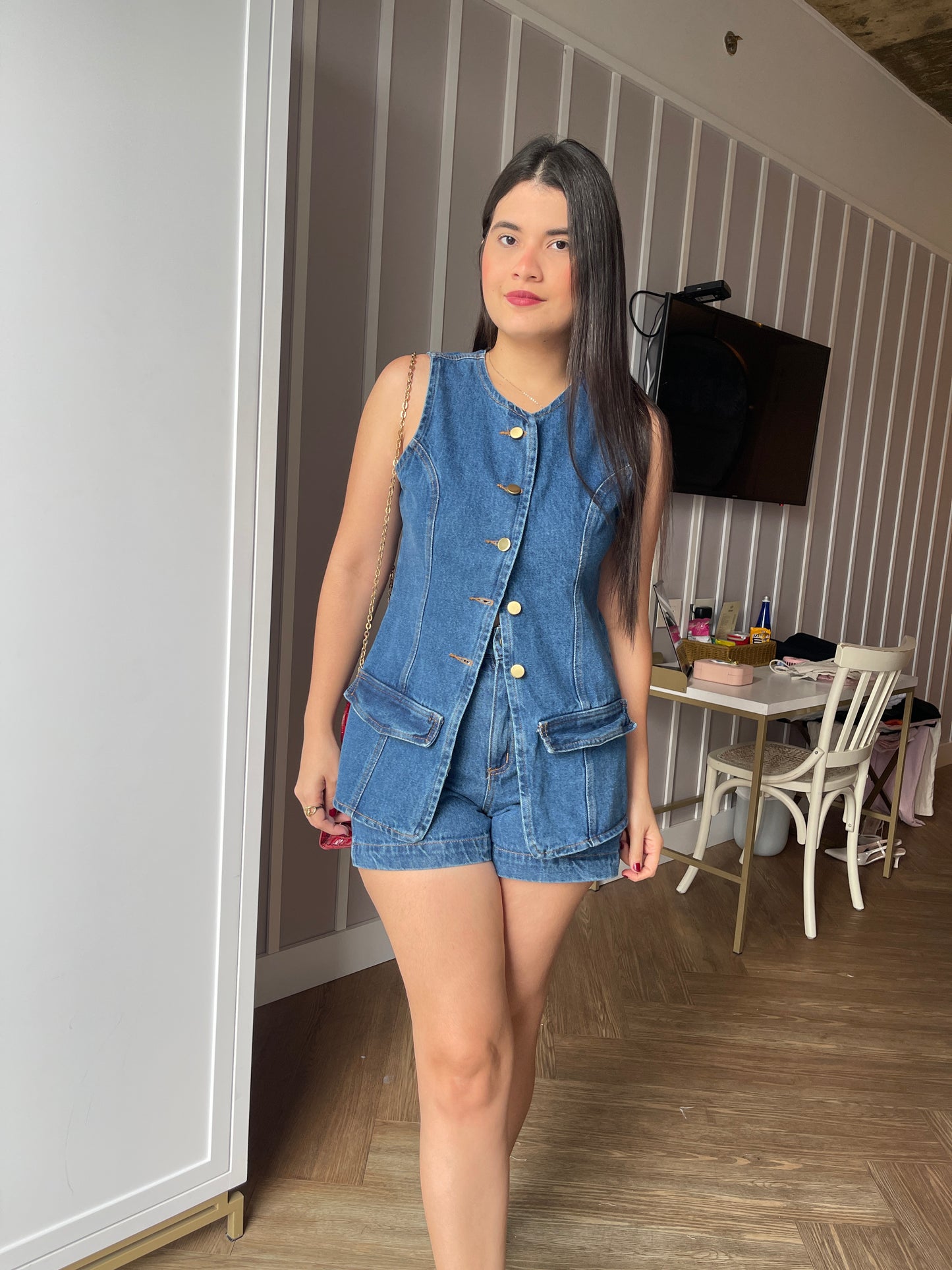 Set Diadema Denim
