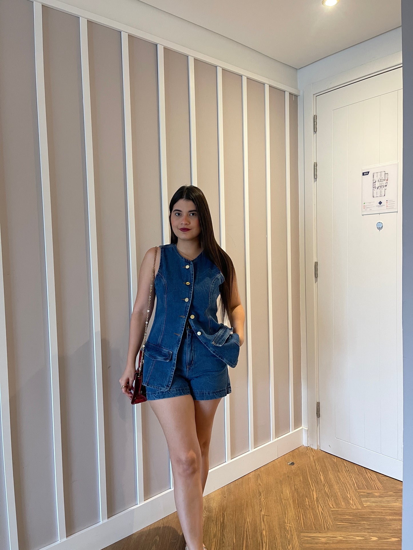 Set Diadema Denim