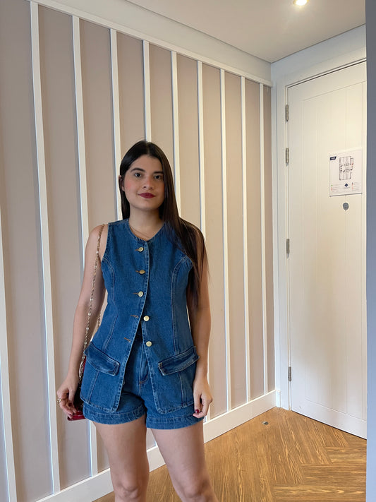 Set Diadema Denim