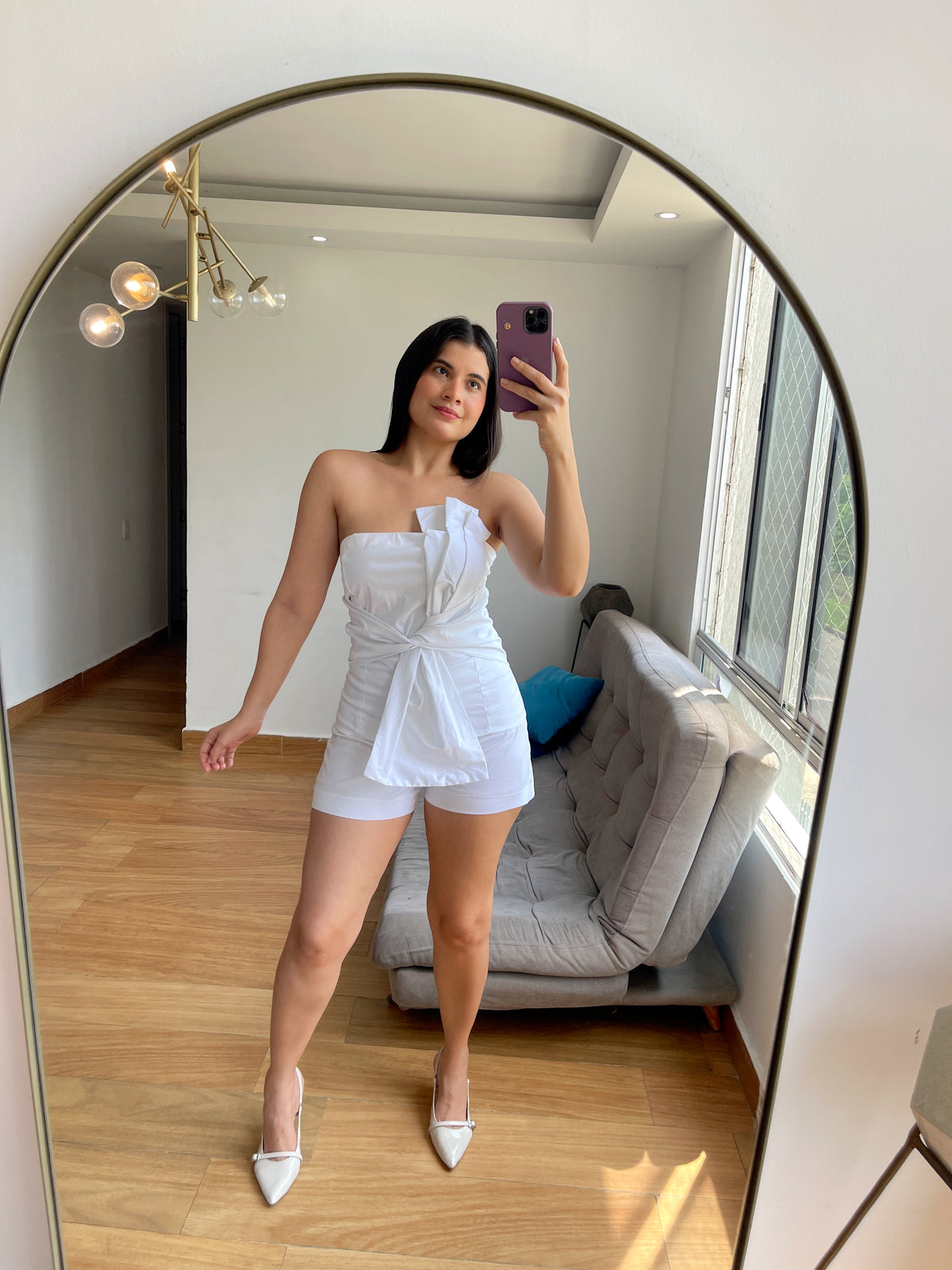 Set top lazo y short corto
