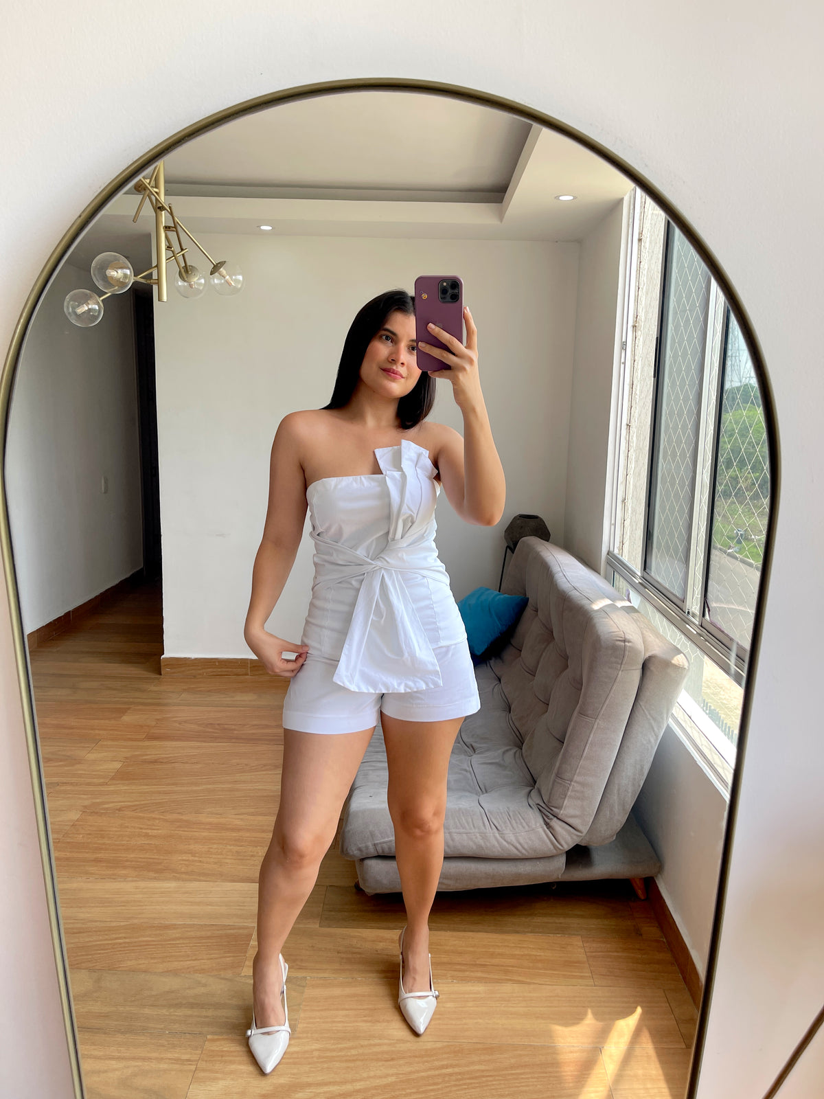 Set top lazo y short corto