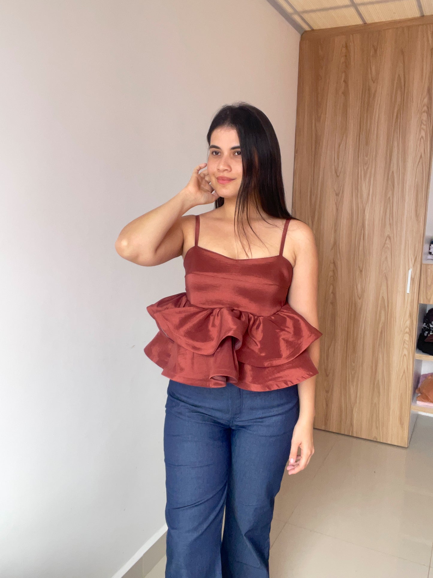 Top Teresa terracota